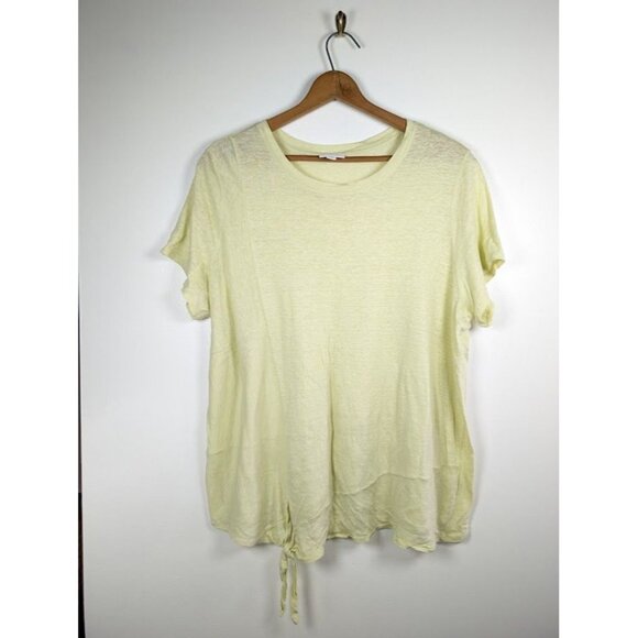 J jill Love Linen Top Size 2X Costal Beach Lagenlook Tunic Summer Lightweight - Picture 1 of 6